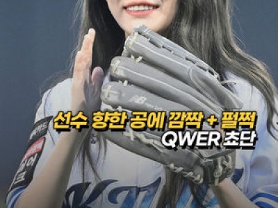 QWER 쵸단 시구에 이어진 팬들 반응