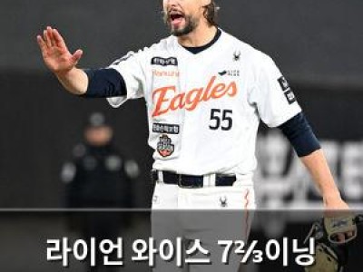 라이언 와이스 7⅔이닝 1실점에도 승리 못한 이유