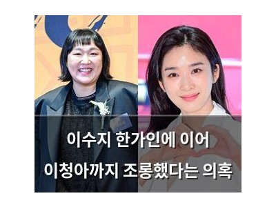 이수지 한가인에 이어 이청아까지 조롱했다는 의혹