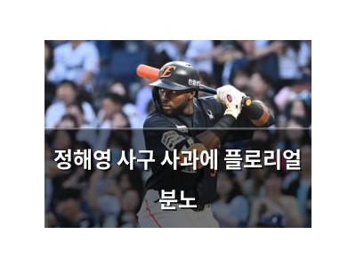 정해영 사구 사과에 플로리얼 분노