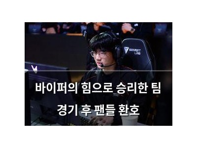 바이퍼의 힘으로 승리한 팀 경기 후 팬들 환호