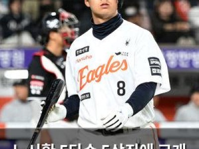 노시환 5타수 5삼진에 고개 숙여