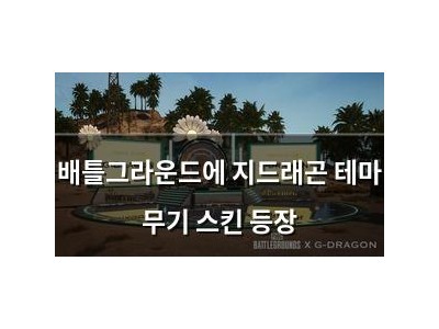배틀그라운드에 지드래곤 테마 무기 스킨 등장