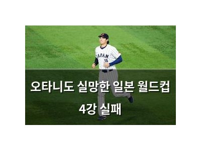 오타니도 실망한 일본 월드컵 4강 실패